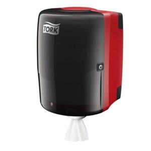 Tork W2 crveni zidni držač za papir (combi roll)